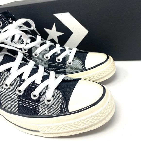 CONVERSE Men's AdVulc Chuck 70 High Top Stars Stripes Black Canvas Size 167709C - Picture 4 of 9